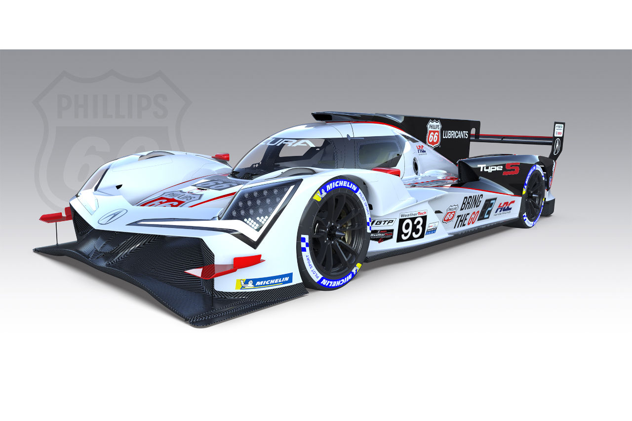 アキュラMSRがマシンカラーリングを公開。太田格之進がドライブする93号車は白×黒のツートン