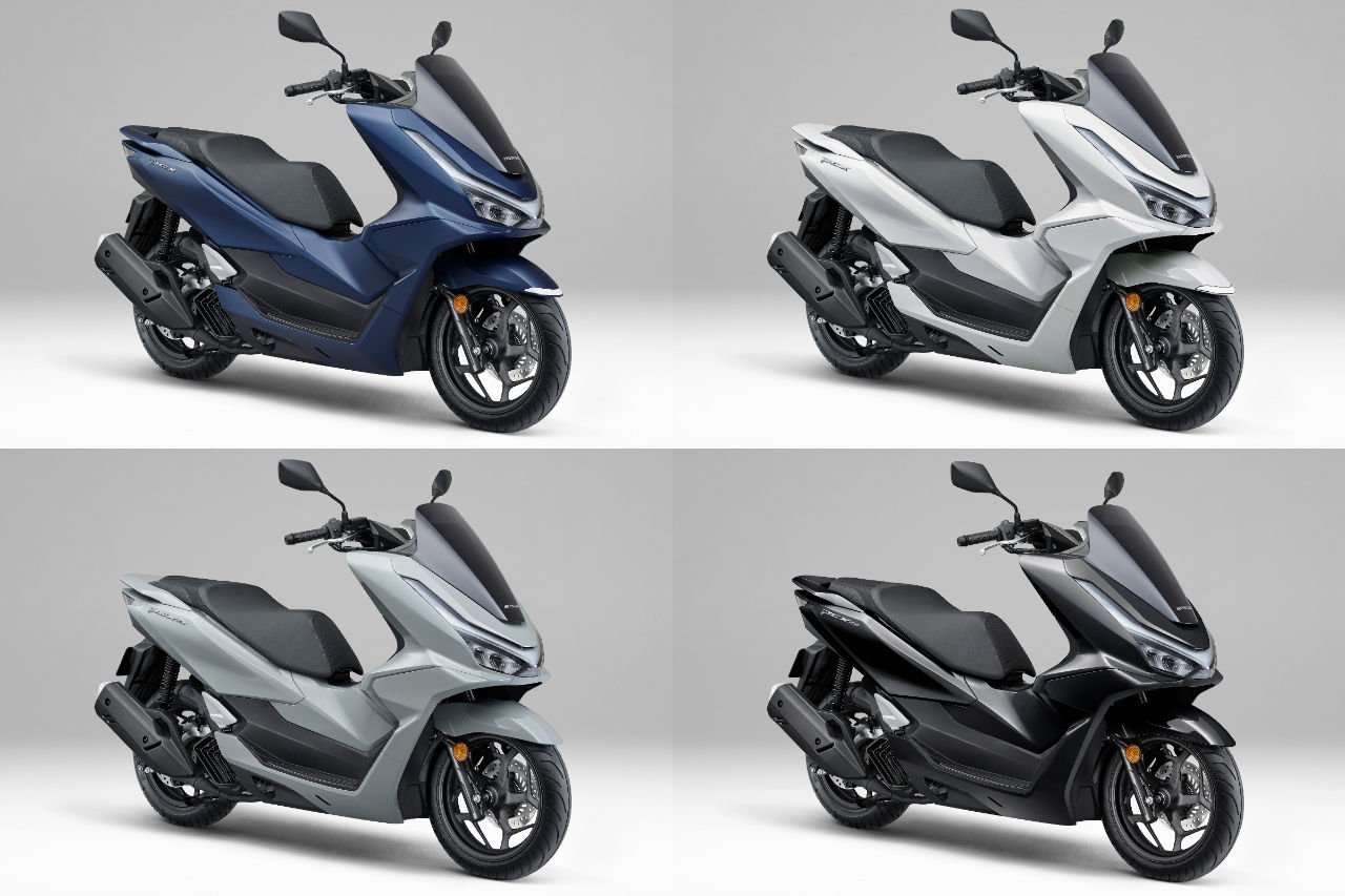 ホンダ、外観を一新した人気の原付二種スクーター『PCX』と軽二輪『PCX160』を発表。ともに4色展開で2月6日発売へ