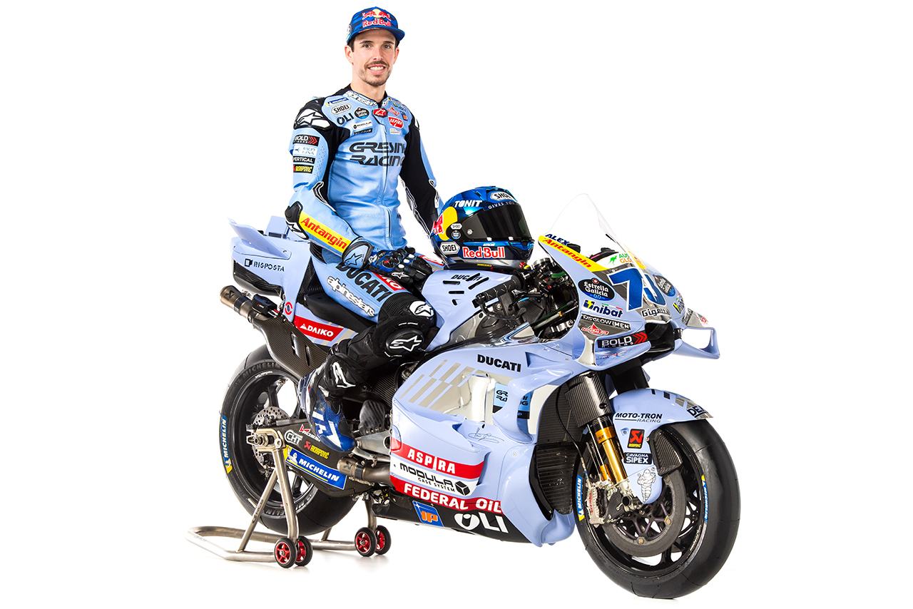 グレシーニ・レーシングMotoGP、2025年のカラーリングを公開。A.マルケスが新参アルデグエルを率いて参戦
