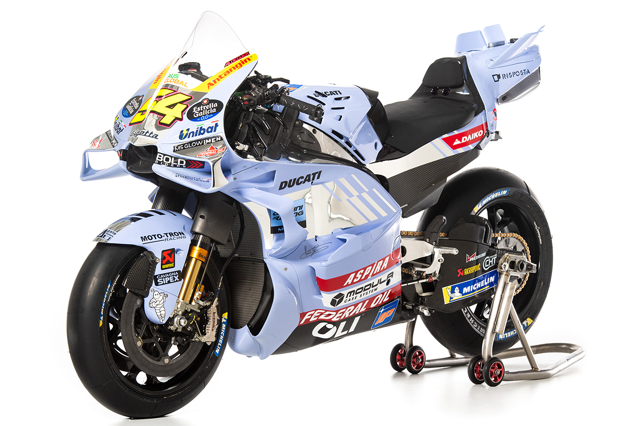 グレシーニ・レーシングMotoGP、2025年のカラーリングを公開。A.マルケスが新参アルデグエルを率いて参戦