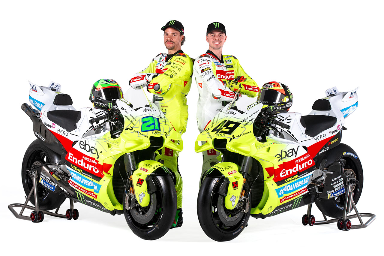 VR46レーシング・チーム、2025年のカラーリングを発表。最新型マシン支給で体制強化／MotoGP