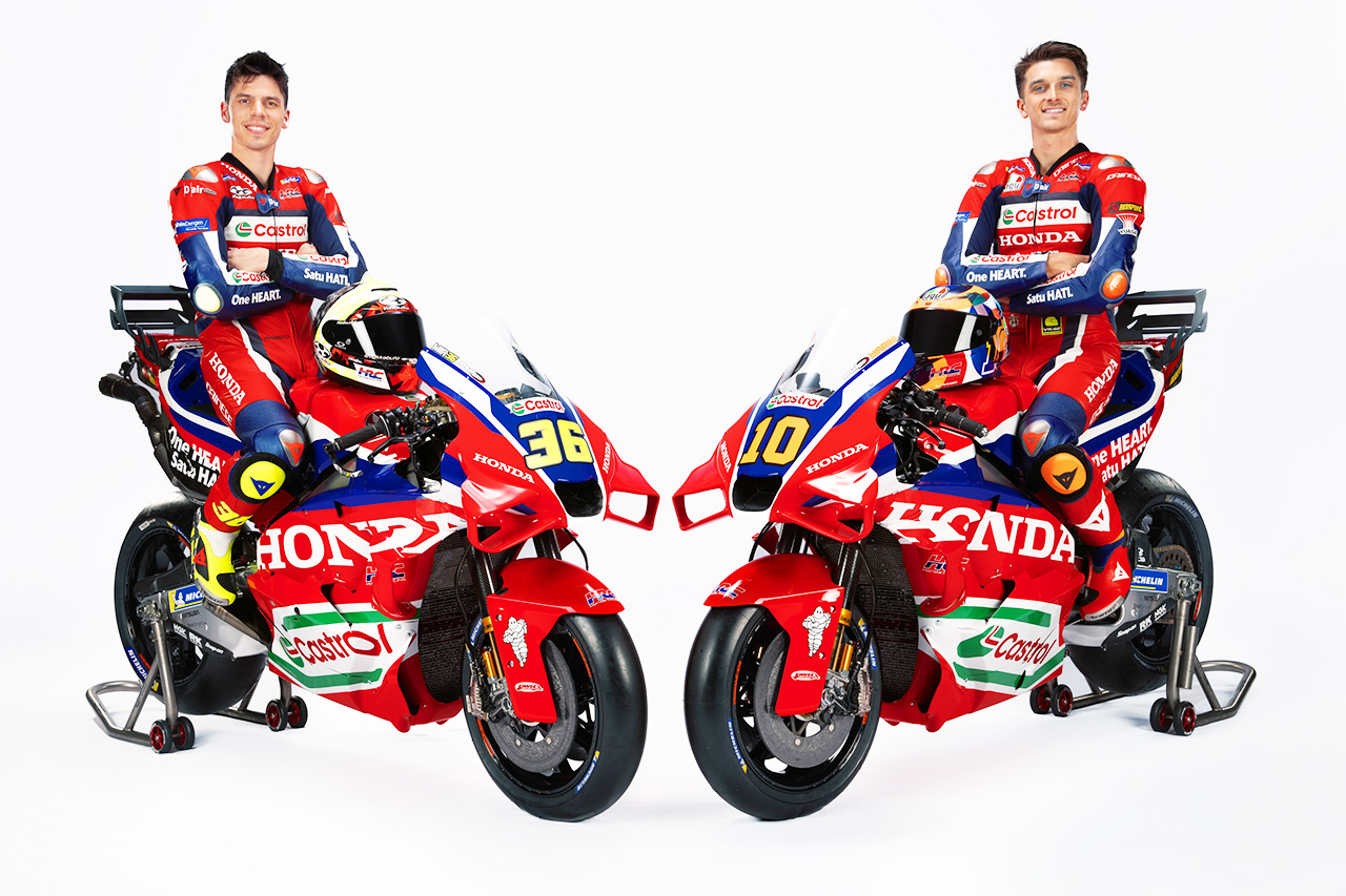 ホンダHRCが2025年型RC213Vをお披露目。レプソル離脱で新たにカストロールを迎える