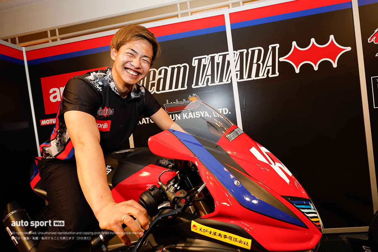 Team TATARA apriliaに芳賀瑛大が加入。和田留佳と若いふたりで全日本ロードST1000に参戦