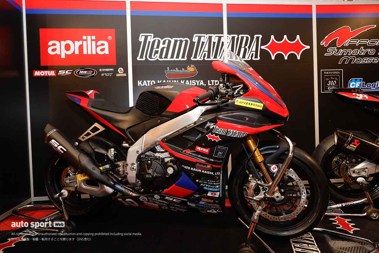 Team TATARA apriliaに芳賀瑛大が加入。和田留佳と若いふたりで全日本ロードST1000に参戦