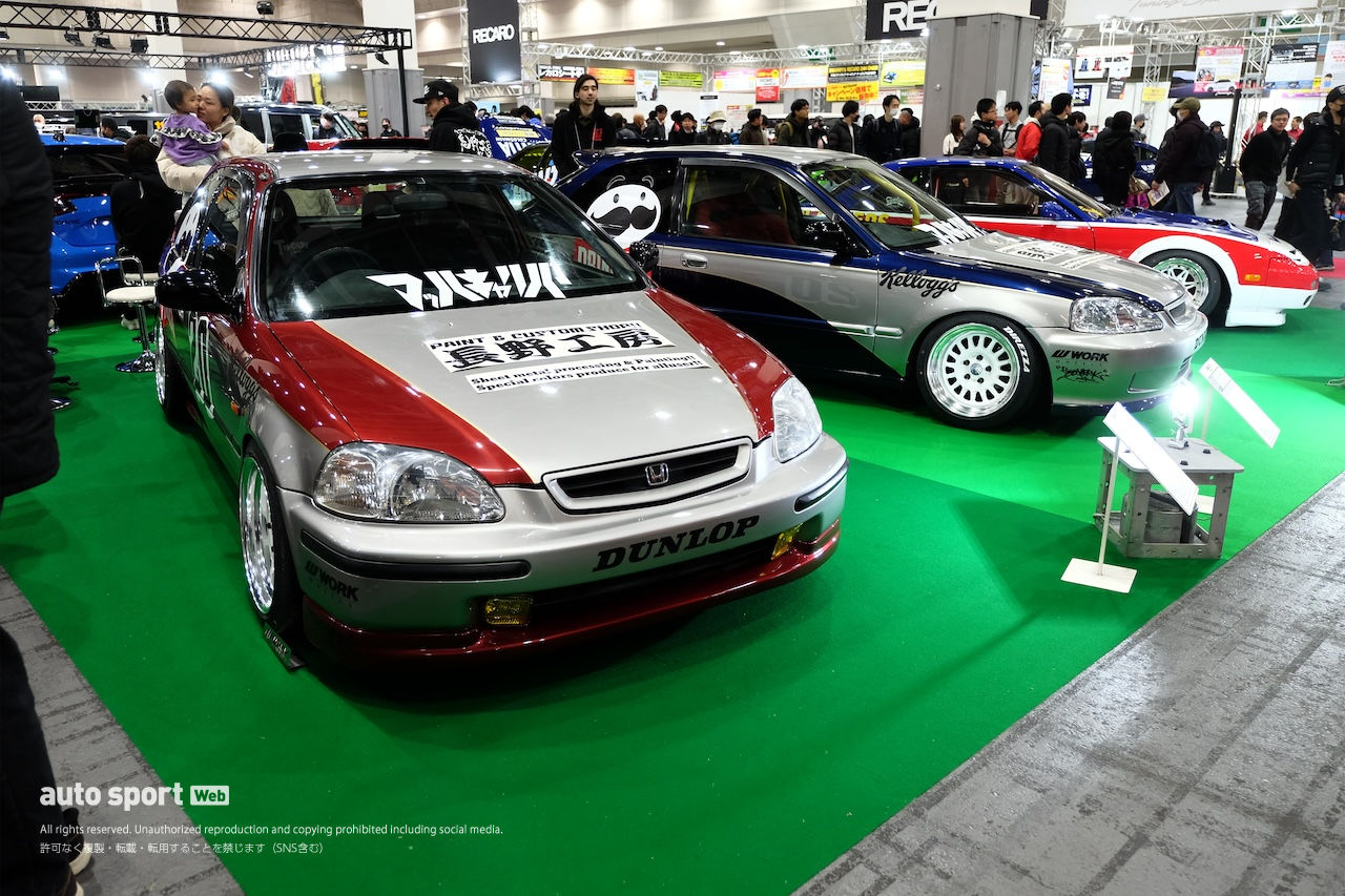 “大阪”らしいホンダ・シビックに謎のJGTCシルビア。ミャクミャクも参戦しOAM開幕【大阪オートメッセ2025写真日記】