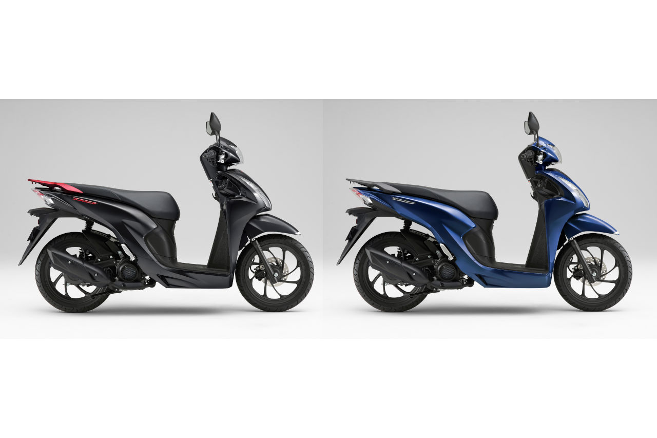 ホンダ、大径ホイールの原2スクーター『ディオ110』『ディオ110ベーシック』のカラーリングを変更