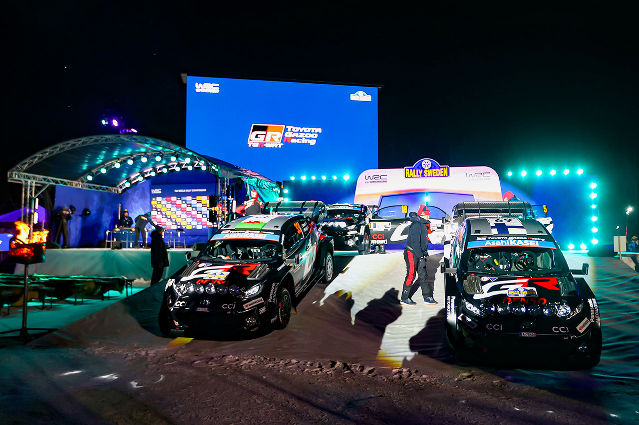 WRCスウェーデンがナイトステージで開幕。氷点下10度の極寒SSをトヨタのエバンスが制す