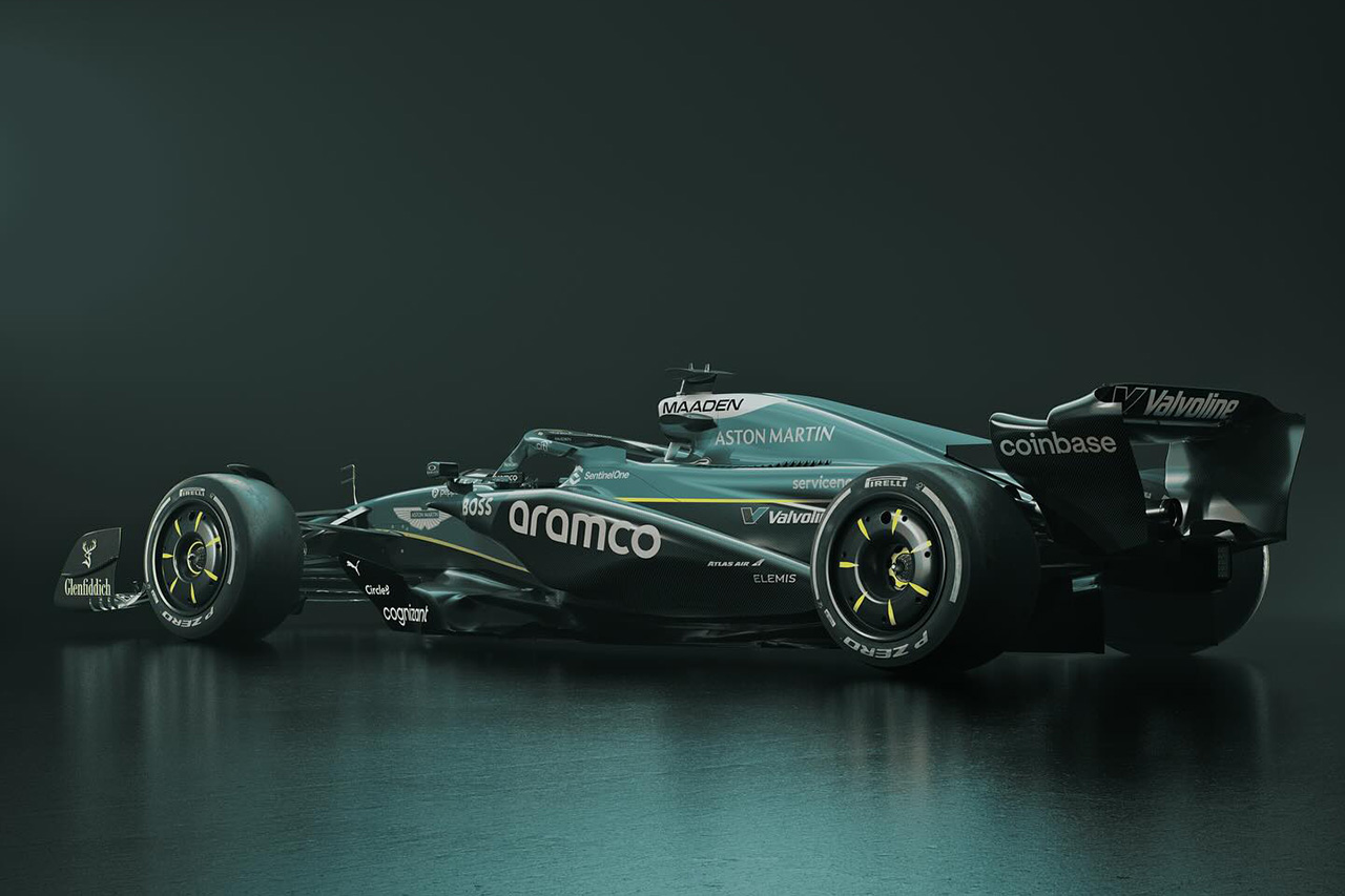 アストンマーティン、お馴染みのグリーンを継続の新型マシン『AMR25』リバリーを初公開。ブランドならではの特別映像も