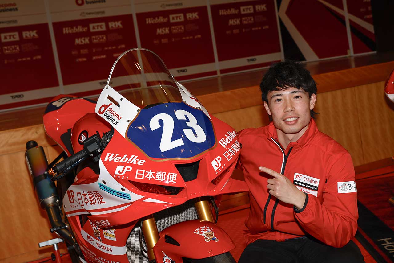 西村硝が新加入し全日本ロードST1000にエントリー「尊敬する高橋選手に続きたい」。日本郵便 Honda RACINGが2025年体制発表