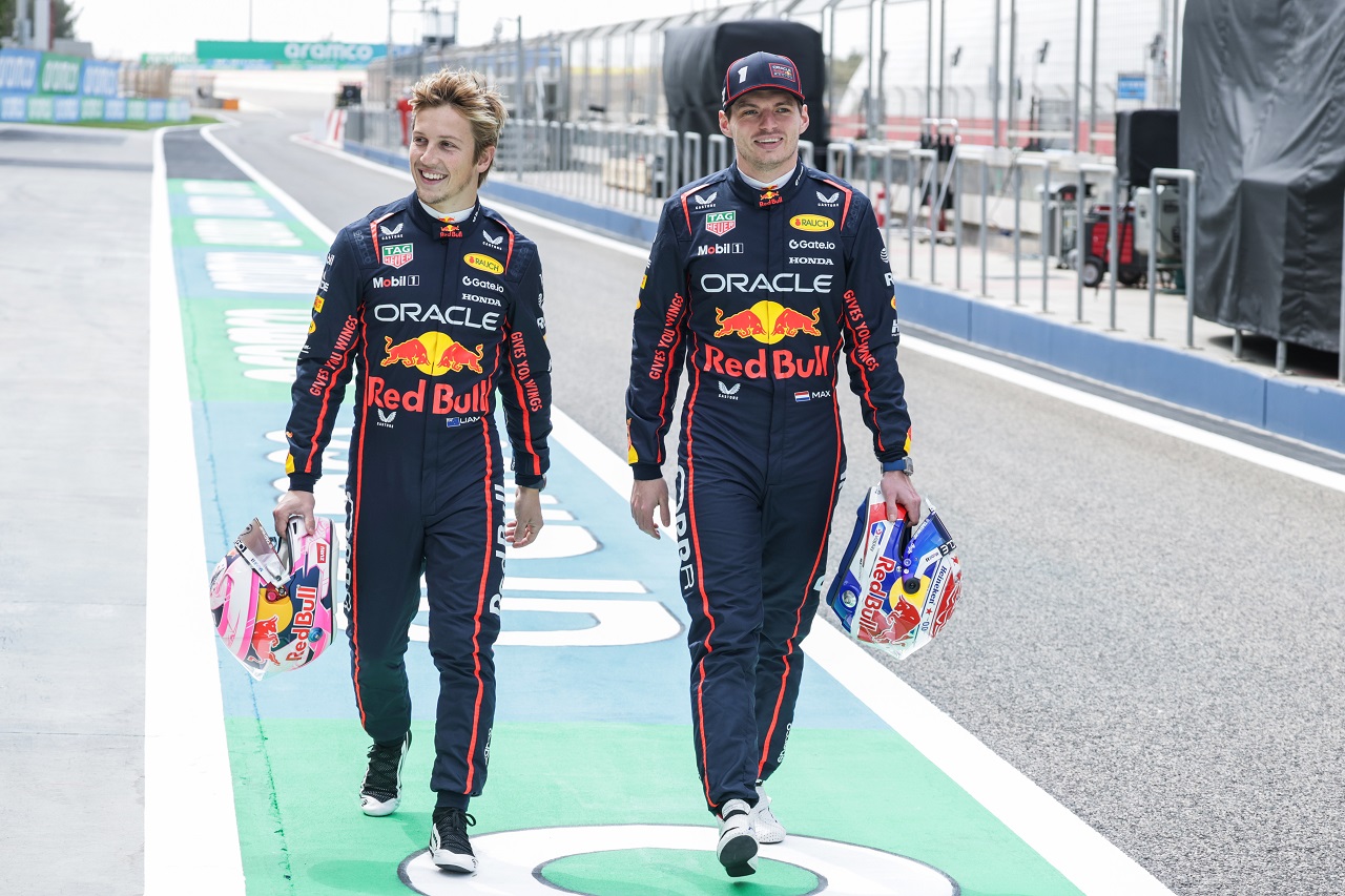 マックス・フェルスタッペンとリアム・ローソン（レッドブル）