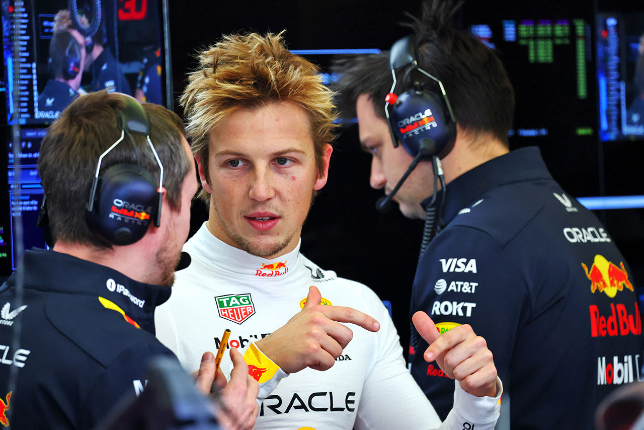 2025年F1プレシーズンテスト　リアム・ローソン（レッドブル）