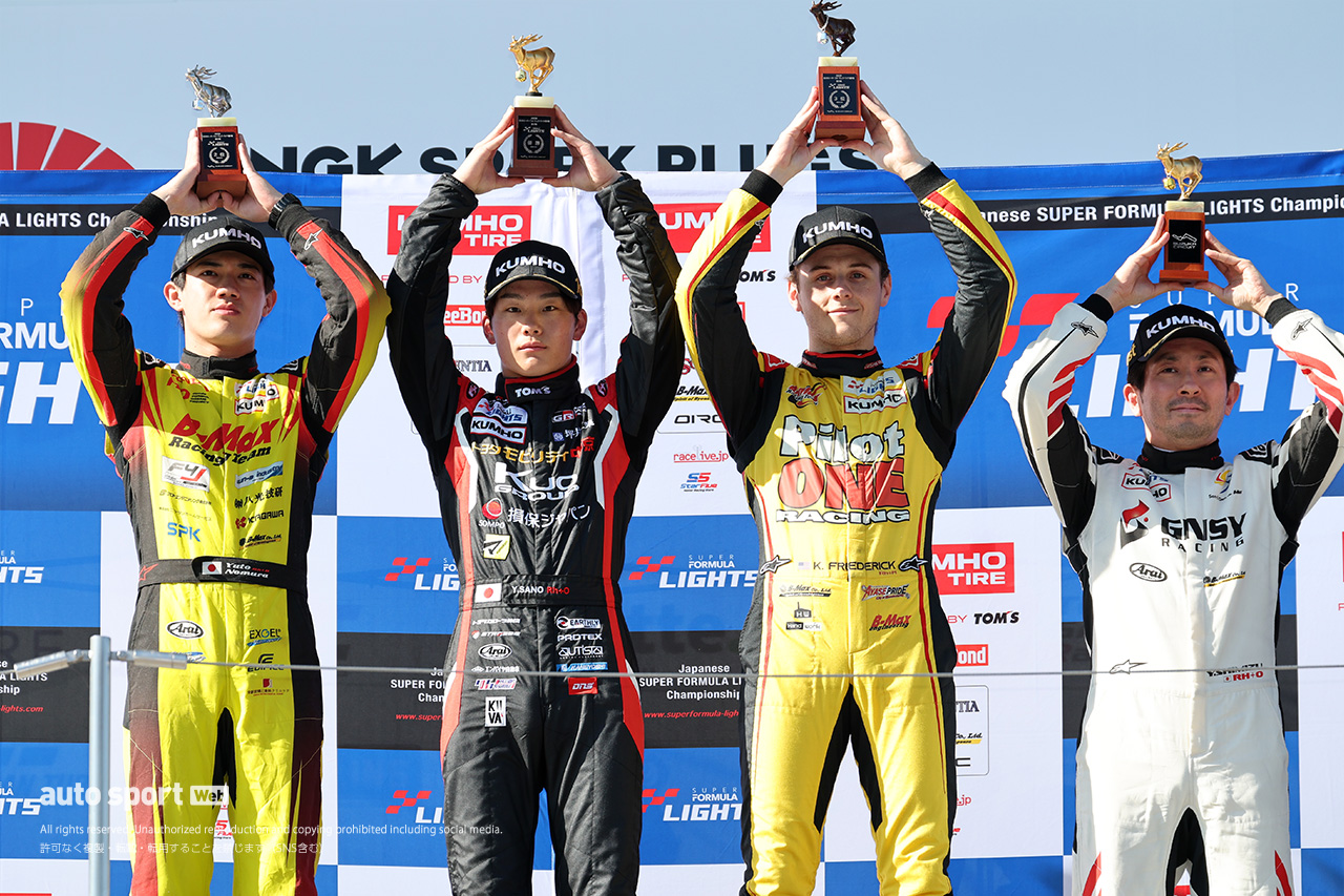 全日本スーパーフォーミュラ・ライツ選手権第2戦鈴鹿は佐野雄城が2連勝を飾る