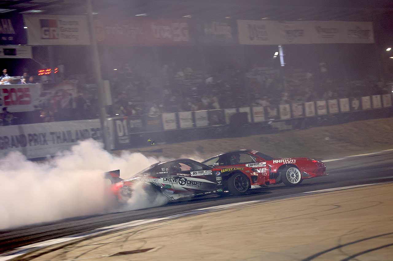 2025年のD1GPタイシリーズが開幕。チャンでの第1戦と第2戦は地元選手が表彰台独占