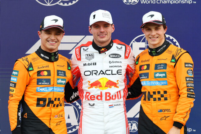 2025年F1第3戦日本GP　予選トップ3