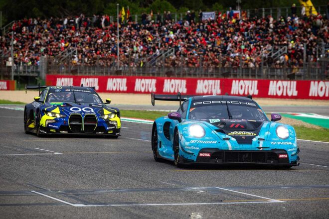 92号車ポルシェ911 GT3 R LMGT3と46号車BMW M4 LMGT3