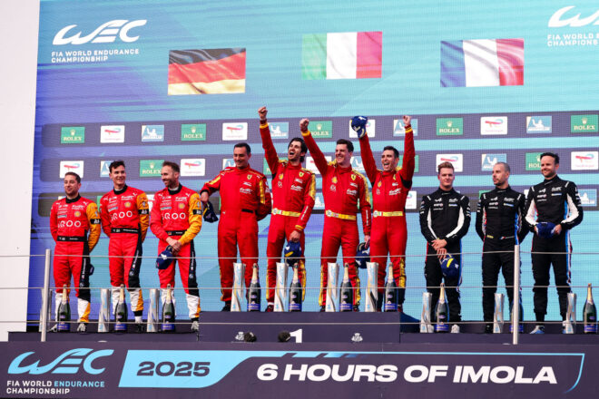【ポイントランキング】2025年WEC第2戦イモラ終了時点
