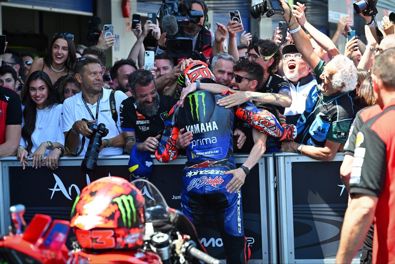 「トップ争いは最高」ヤマハのクアルタラロが560日ぶりの表彰台獲得／第5戦スペインGP