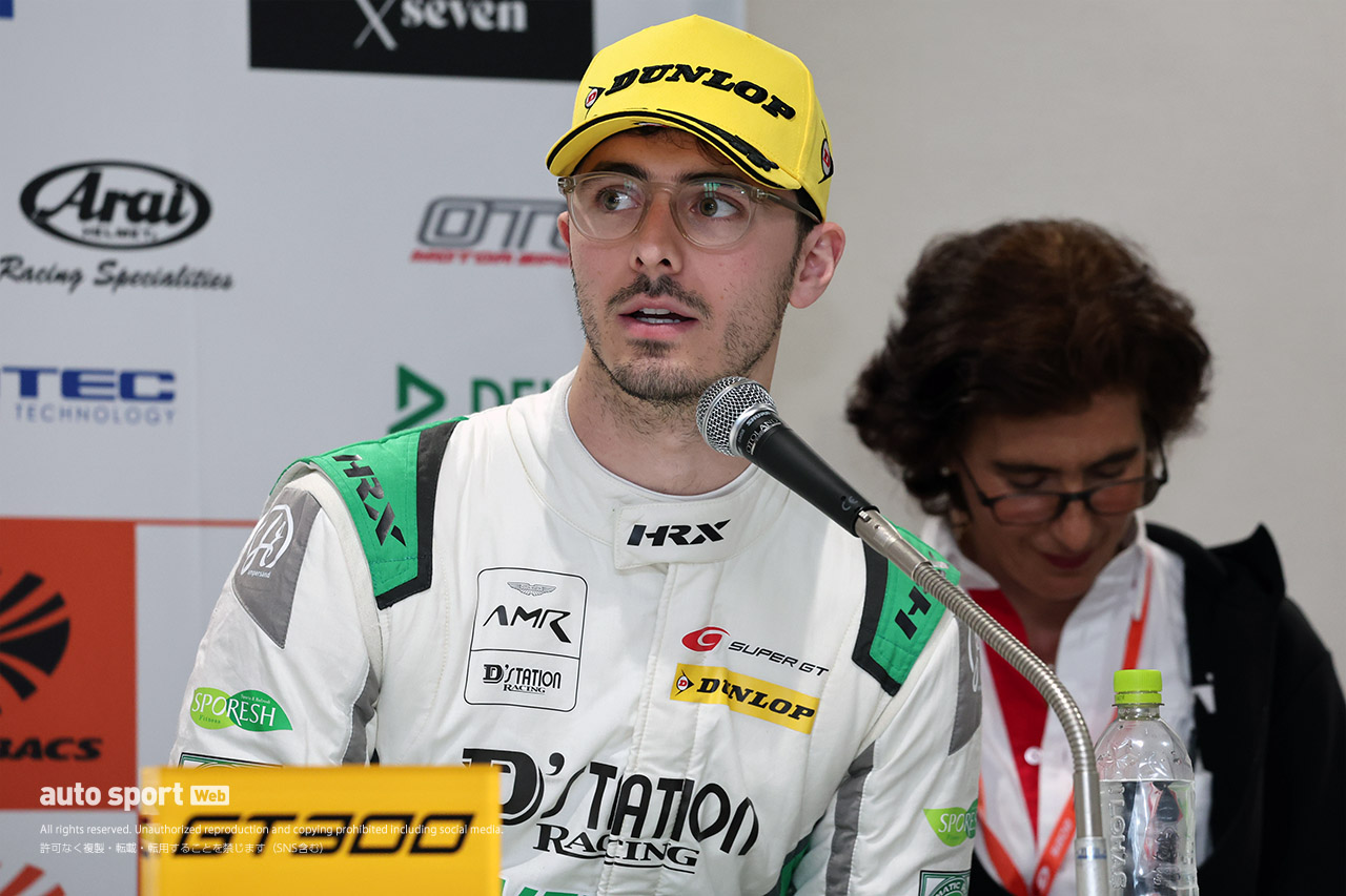 「想像以上のタイム」と藤井。相棒の走りを見て「絶対チャンスがある」と感じたファグ【スーパーGT第2戦GT300予選会見】
