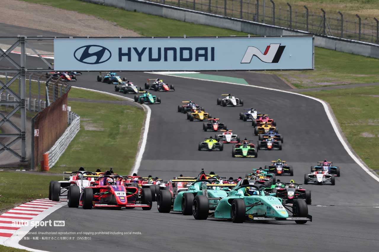 2025年FIA-F4第3戦富士　決勝レースの様子