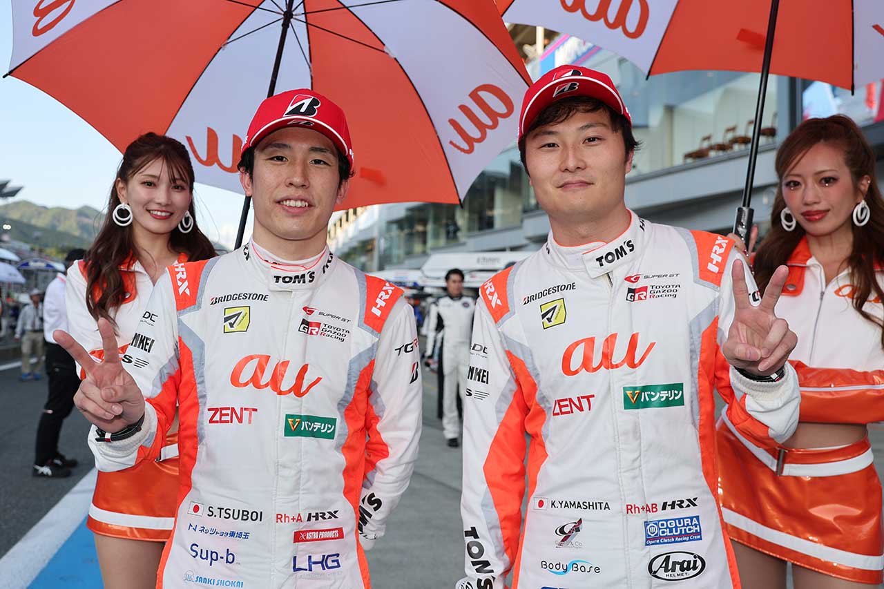 【環櫻様ガチャ限定50本】スーパーGT auTOM'S 坪井翔　山下健太 ガチャ限定50本】スーパーGT auTOM'S 坪井翔 山下健太 アクスタ