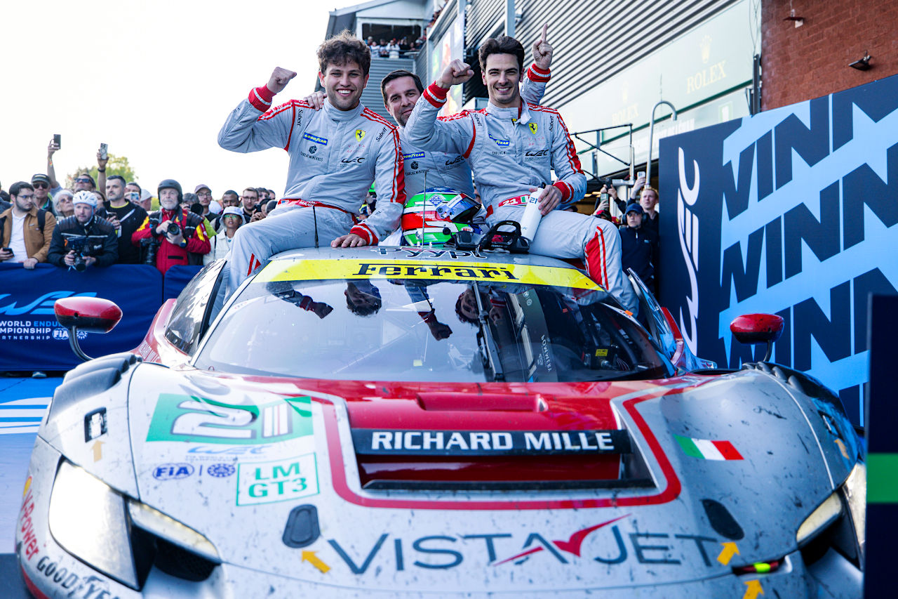 迫るアルピーヌに動じず、フェラーリがチーム力で連勝伸ばす。トヨタは戦略駆使し予選下位から挽回【WECスパ決勝レポート】