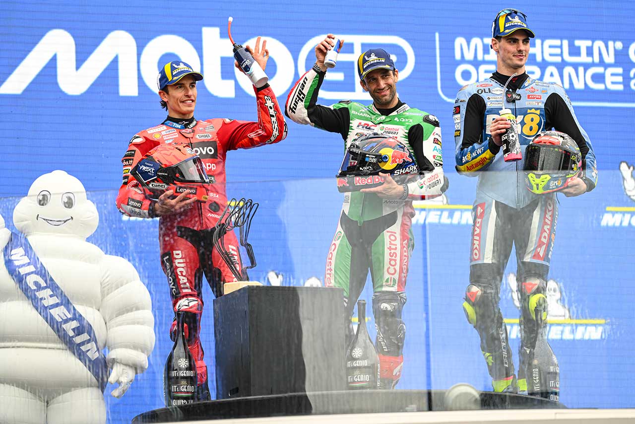 「マジックのよう」冷静な判断と戦術ハマったザルコの歴史的優勝の道筋／MotoGP第6戦フランスGP