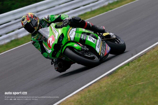 いい流れを作ったヤマハ中須賀。水野は大クラッシュでマシン炎上！／全日本ロード SUGO公開テスト