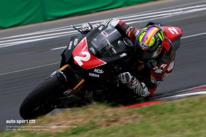 いい流れを作ったヤマハ中須賀。水野は大クラッシュでマシン炎上！／全日本ロード SUGO公開テスト