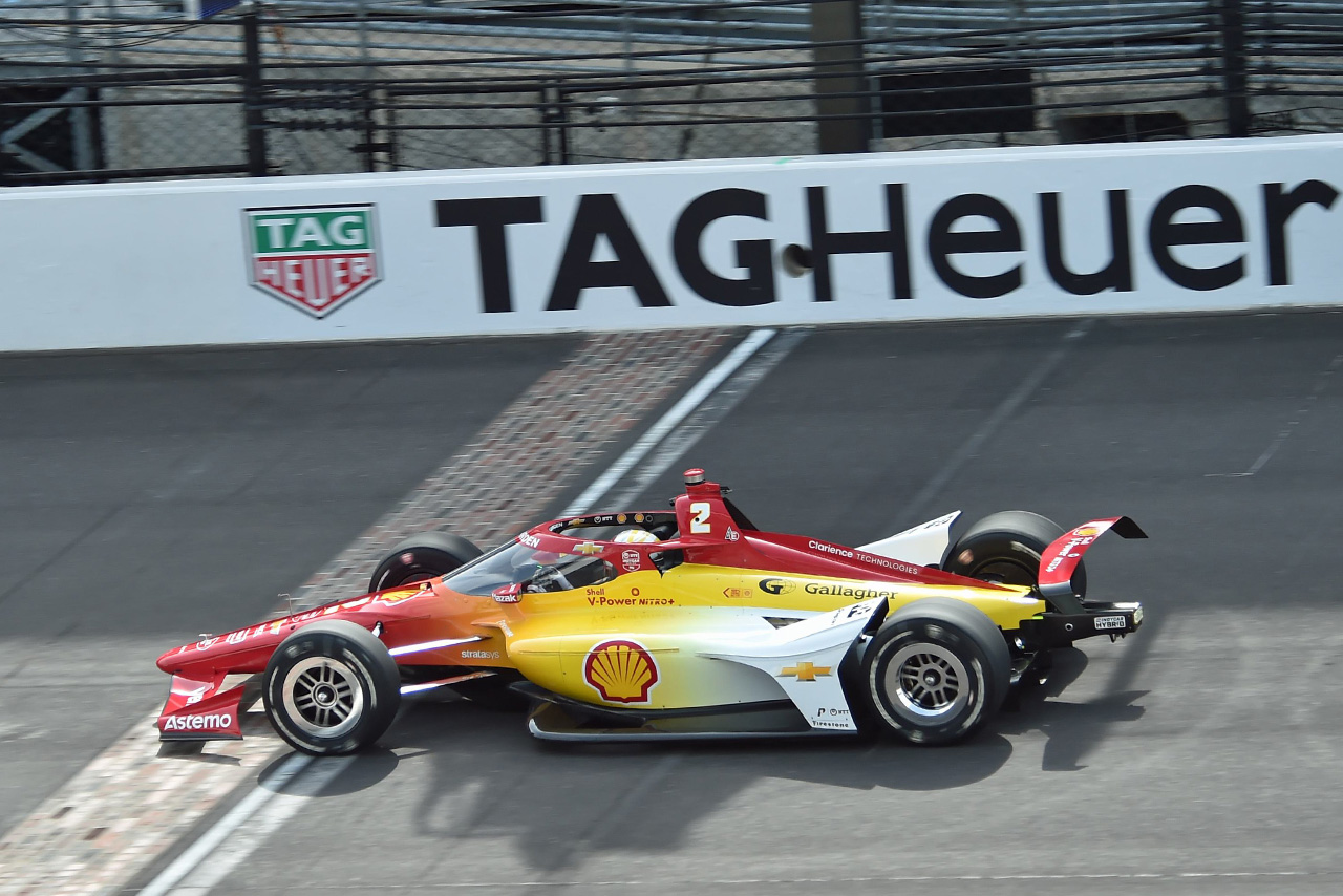 インディ500史上初の3連覇を目指すニューガーデンが最速。琢磨は下位に沈む／インディ500プラクティス走行3日目