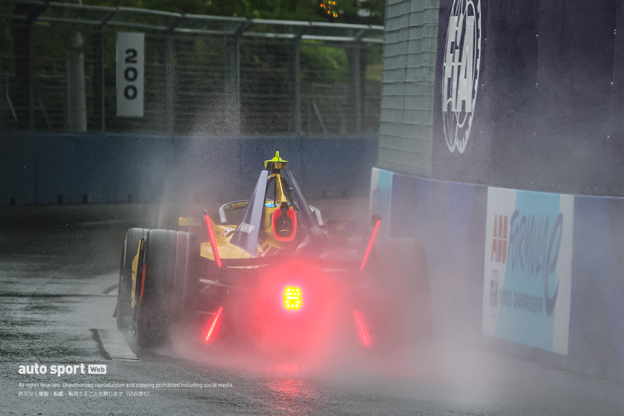 フォーミュラE第8戦東京E-Prixの予選は、雨でキャンセルに。2年連続でローランドが母国ポール
