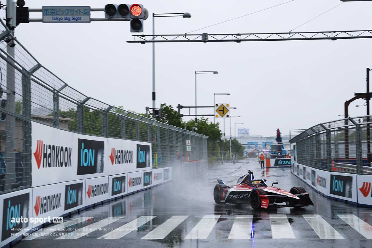 フォーミュラE第8戦東京E-Prixの予選は、雨でキャンセルに。2年連続でローランドが母国ポール