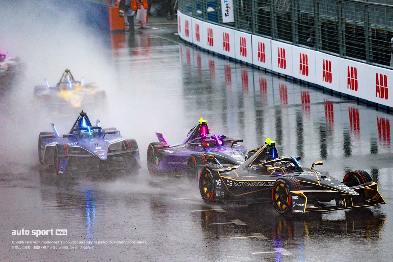 3年ぶり勝利のバンドーン、早めのピットブーストは「最初から計画していた」【フォーミュラE東京第8戦決勝会見】