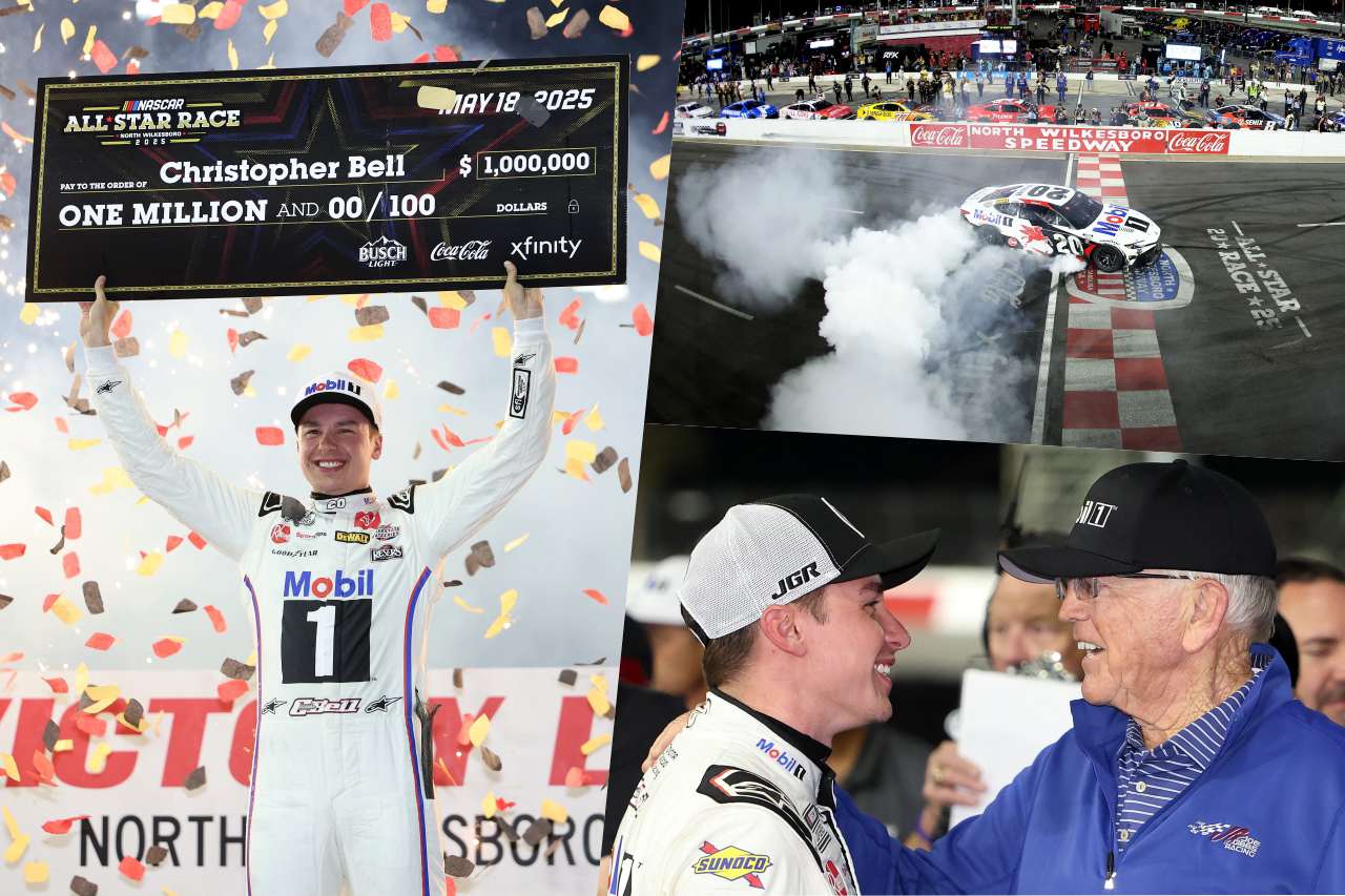 前半戦で3連勝も記録した好調トヨタのベルが、ロガーノを撃破し”祭典”初優勝／NASCAR All-Star