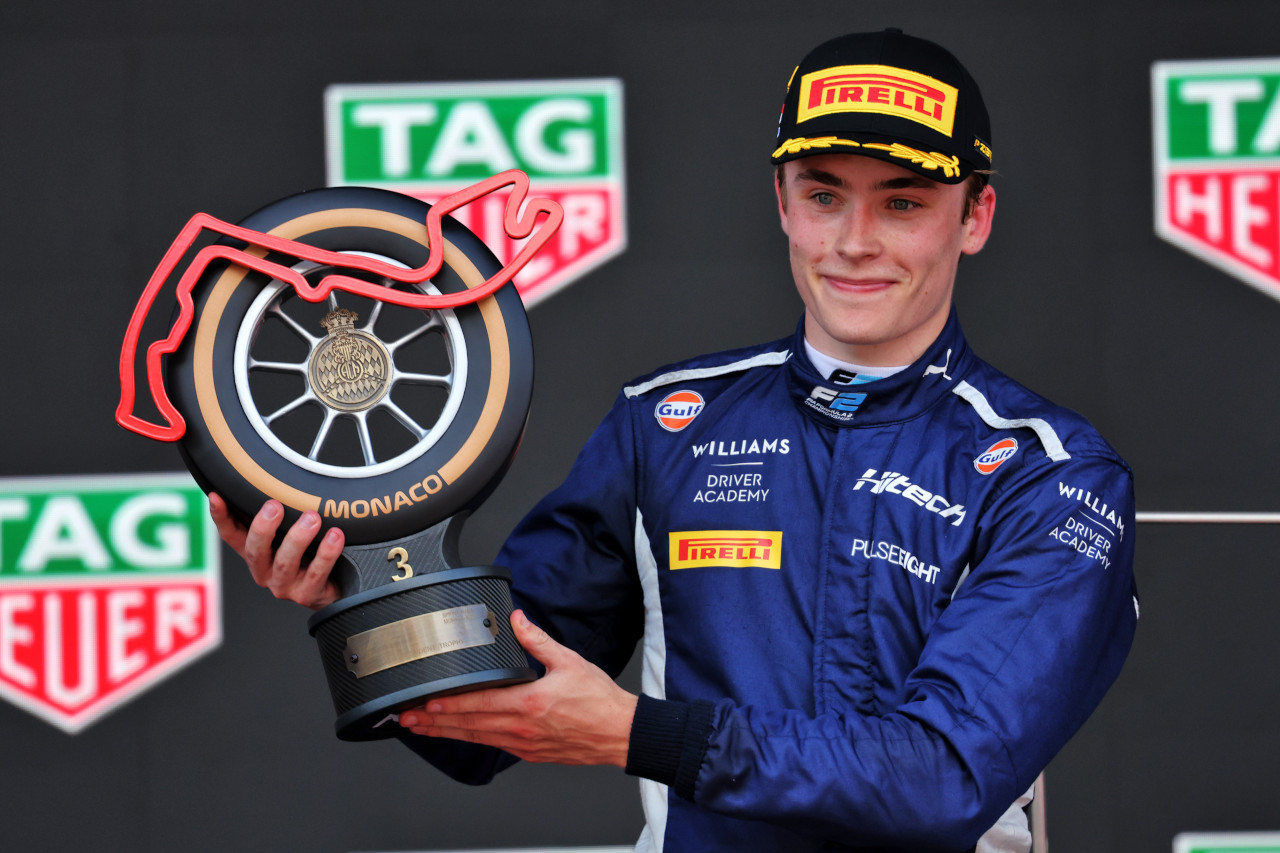 2025年FIA F2第5戦モンテカルロ　ルーク・ブラウニング（ハイテックTGR／ウイリアムズ育成）