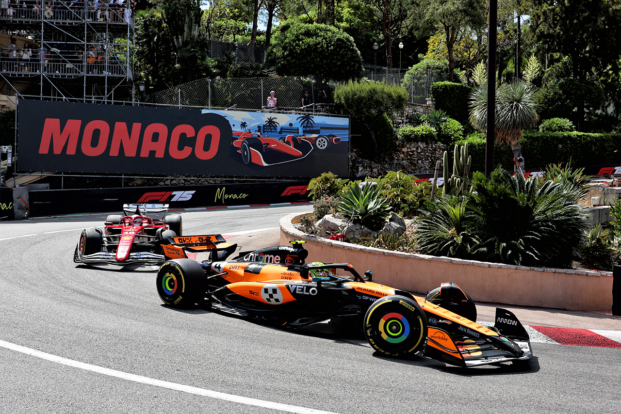 ノリス　マクラーレン　モナコ マクラーレンF1のノリス、モナコではサインツJr.のサポート役に
