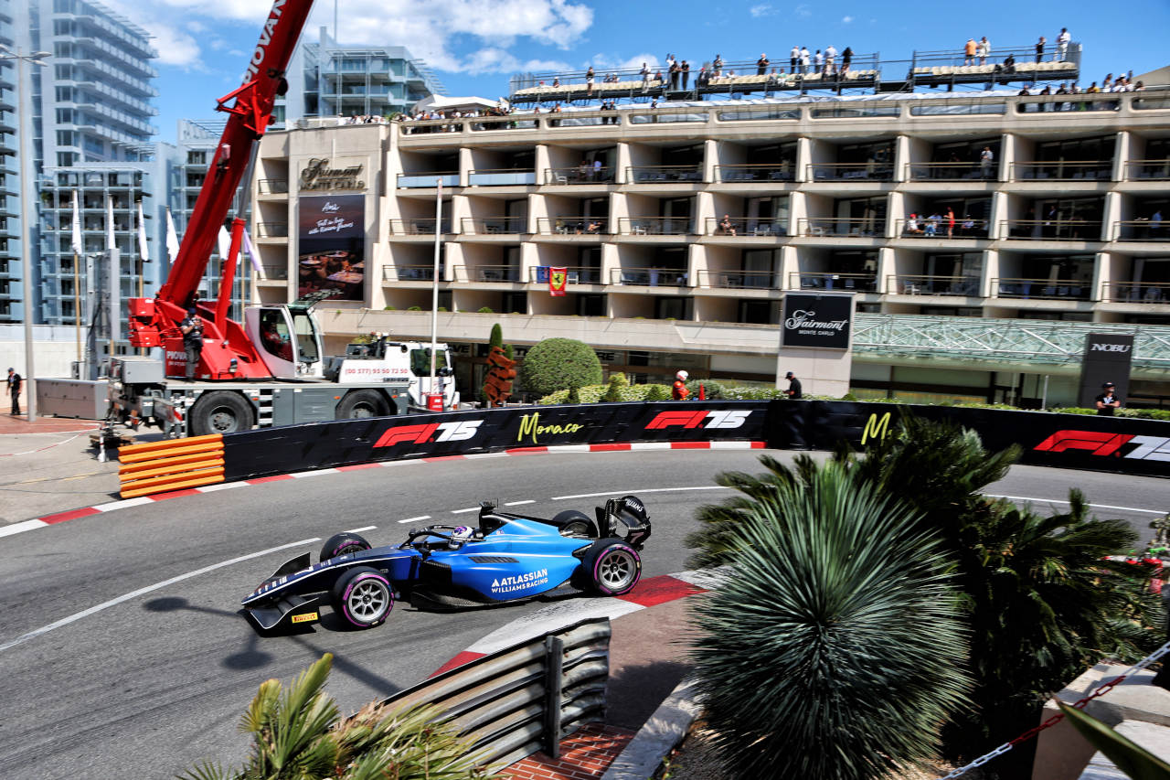 2025年FIA F2第5戦モンテカルロ　ルーク・ブラウニング（ハイテックTGR／ウイリアムズ育成）