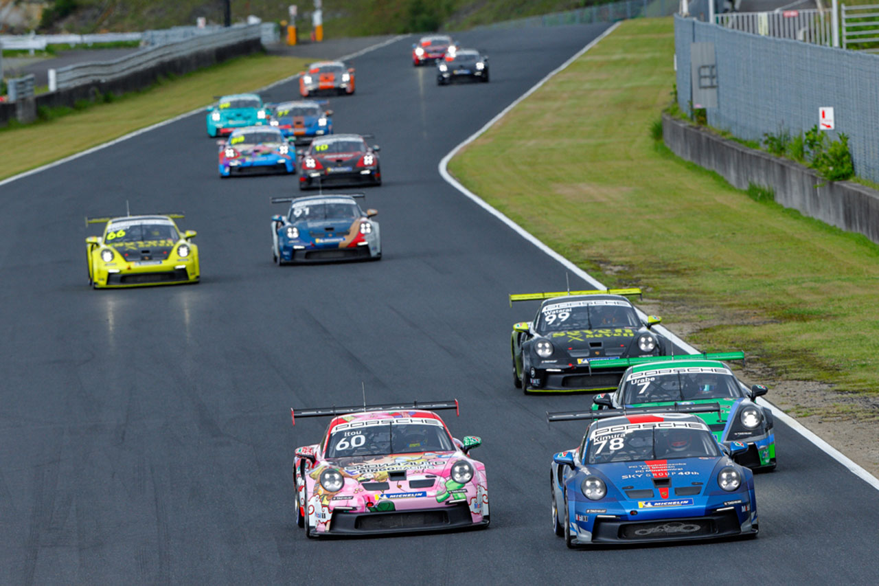 ポルシェカレラカップジャパン2025　第3〜5戦（岡山）決勝レポート