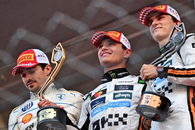 2025年F1第8戦モナコGP表彰式