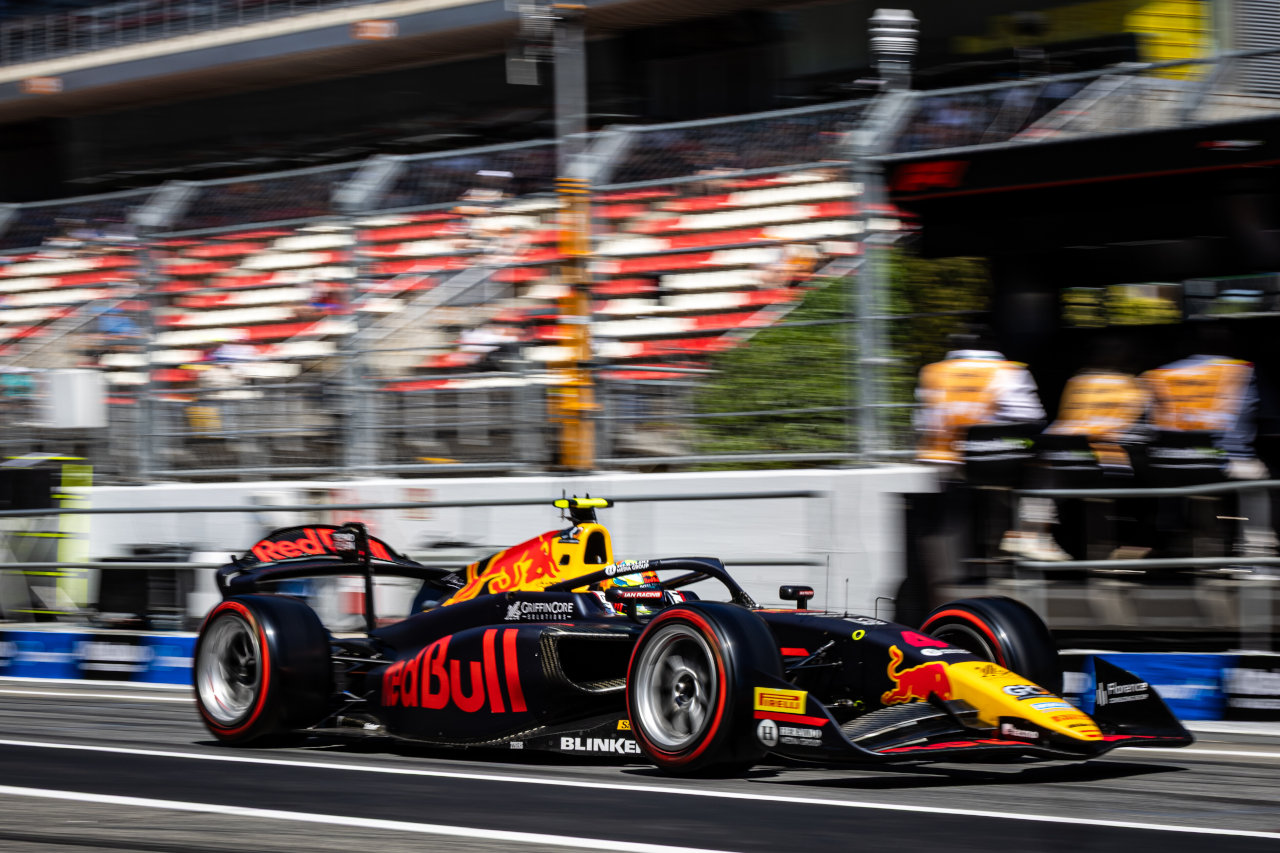 2025年FIA F2第6戦バルセロナ　アービッド・リンドブラッド（カンポス・レーシング／レッドブル育成）