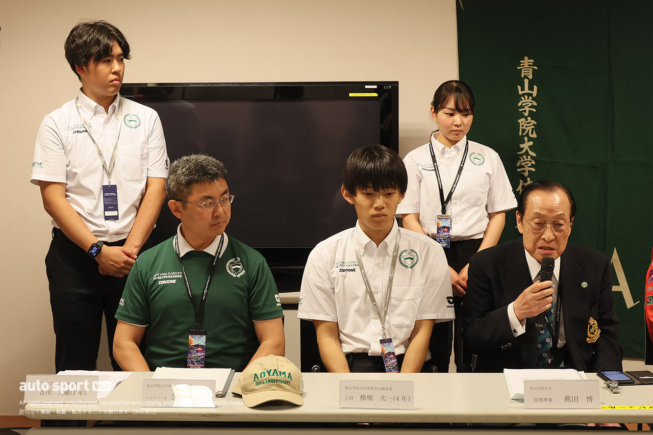 青山学院大学自動車部、TEAM ZEROONEとの富士24時間参戦計画に進展。学生主体でのもてぎJoy耐完走を報告