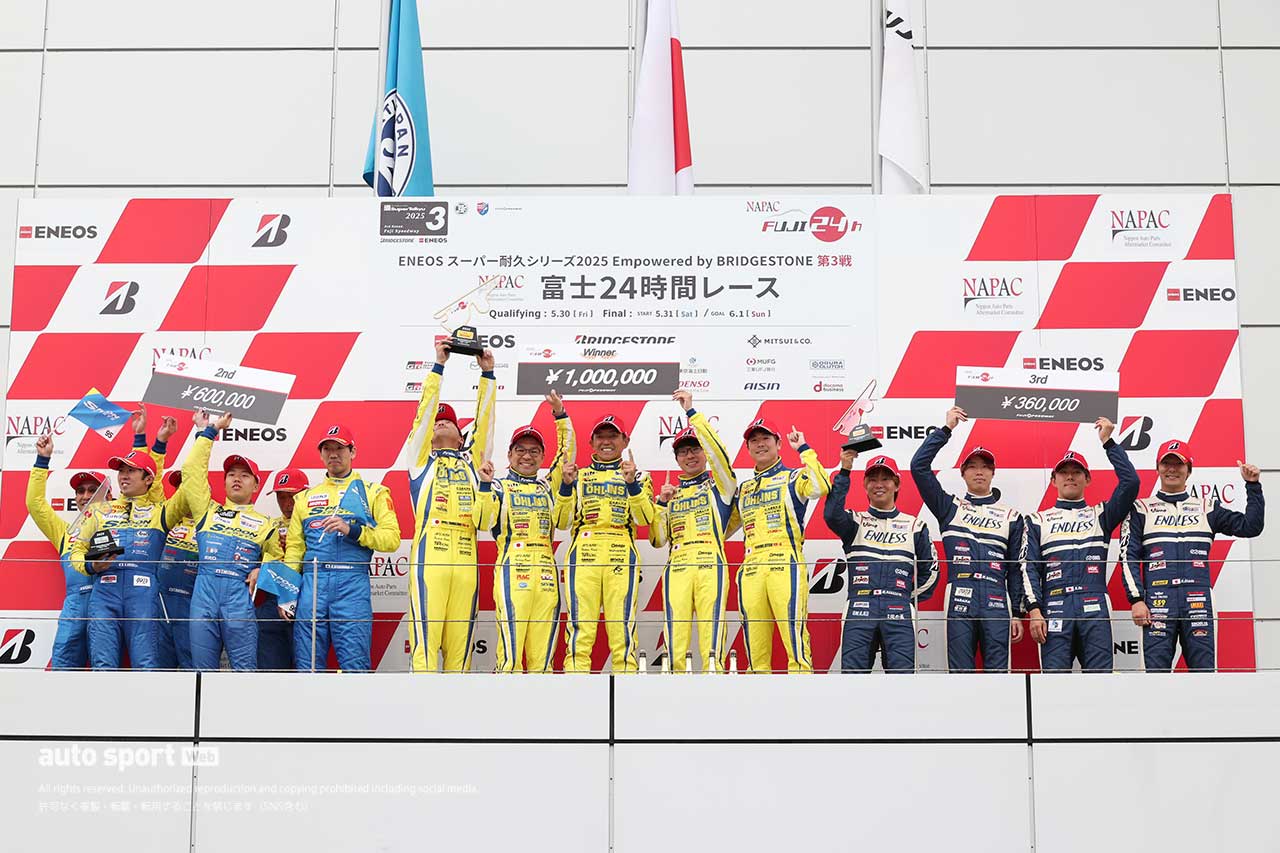 TKRI松永建設AMGが歓喜の富士24時間初制覇。seven x sevenポルシェとの接戦を制す