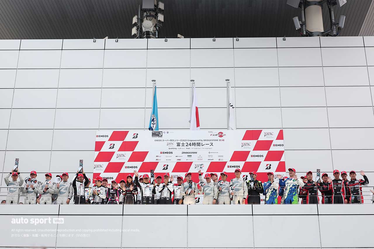 TKRI松永建設AMGが歓喜の富士24時間初制覇。seven x sevenポルシェとの接戦を制す