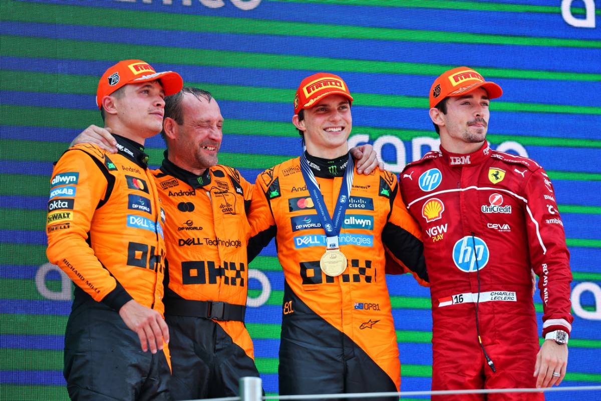 2025年F1第9戦スペインGP　表彰式