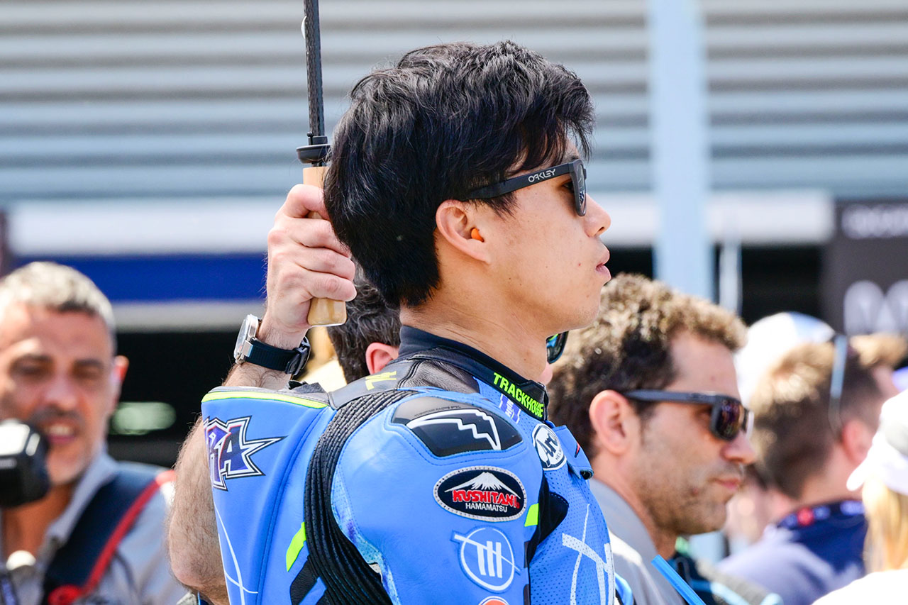 トラックハウスレーシング公式 小椋藍 ポロシャツ Mサイズ 1点のみ ai-ogura-trackhouse-racing-tea