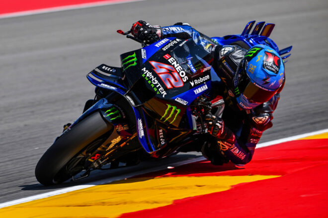 リンス初日午前で4番手発進も午後はヤマハ全体が下位に「ソフトタイヤで大苦戦」／第8戦アラゴンGP