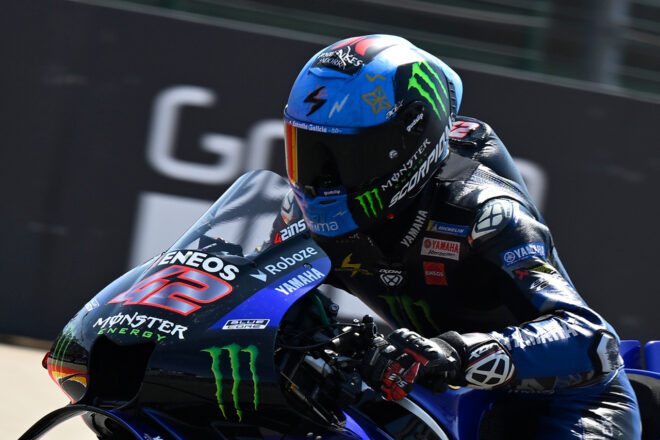 リンス初日午前で4番手発進も午後はヤマハ全体が下位に「ソフトタイヤで大苦戦」／第8戦アラゴンGP