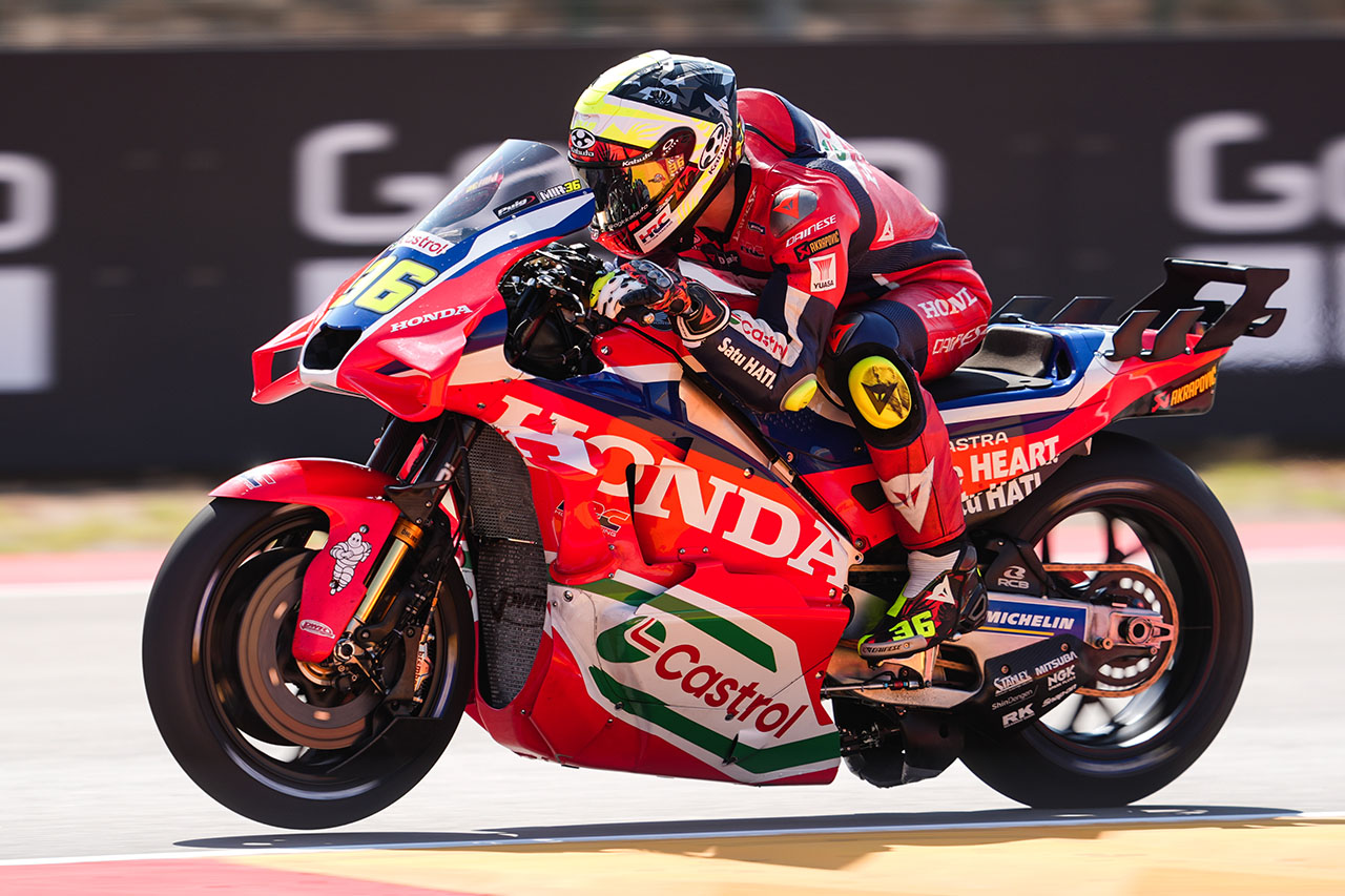 片翼で挑むホンダ。実質3番手発進に「トップ5は現実的な目標」とミル／第8戦アラゴンGP