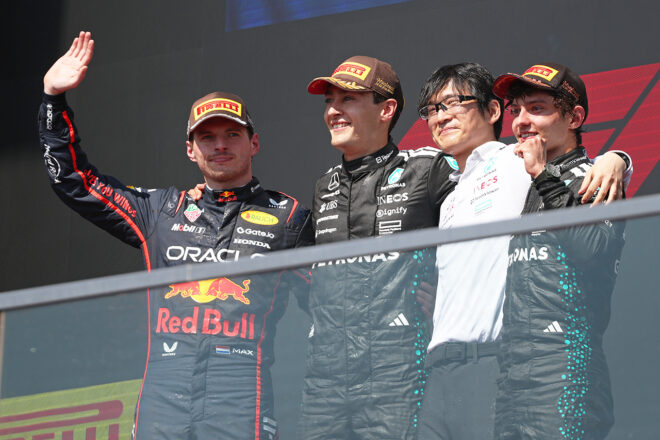 2025年F1第10戦カナダGP暫定表彰式