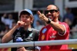 ルイス・ハミルトン（フェラーリ）とアンドレア・キミ・アントネッリ（メルセデス）