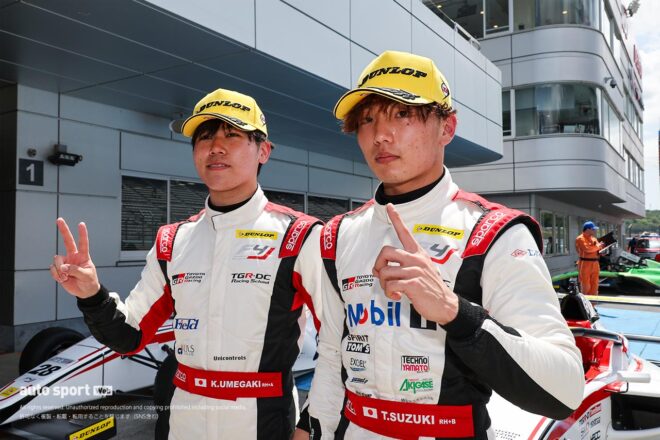 FIA-F4、FRJで活躍する鈴木斗輝哉と梅垣清が初のGT300ドライブでみせたスピード